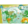 Djeco Megfigyeltető puzzle - Lenyűgöző világ, 200 db-os - A round the world + booklet