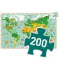   Djeco Megfigyeltető puzzle - Lenyűgöző világ, 200 db-os - A round the world + booklet