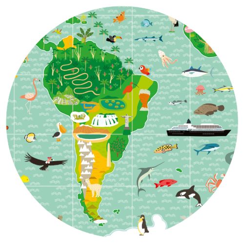 Megfigyeltető puzzle - Lenyűgöző világ, 200 db-os - A round the world + booklet