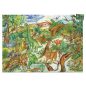   Djeco Megfigyeltető puzzle - Dinoszauruszok, 100 db-os - Dinosaurs + booklet