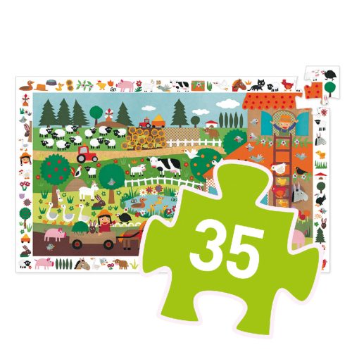 Megfigyeltető puzzle - A farm, 35 db-os - The farm