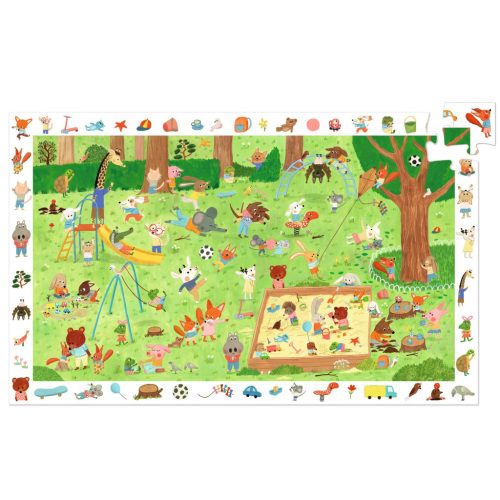 Megfigyeltető puzzle - Kisbarátok a kertben, 35 db-os - Little friends' garden
