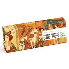   Djeco Művész puzzle - Egyszarvú és a hölgy, 500 db-os - Unicorn lady