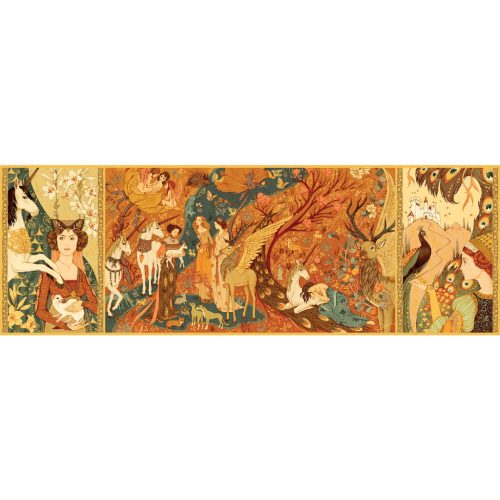 Djeco Művész puzzle - Egyszarvú és a hölgy, 500 db-os - Unicorn lady