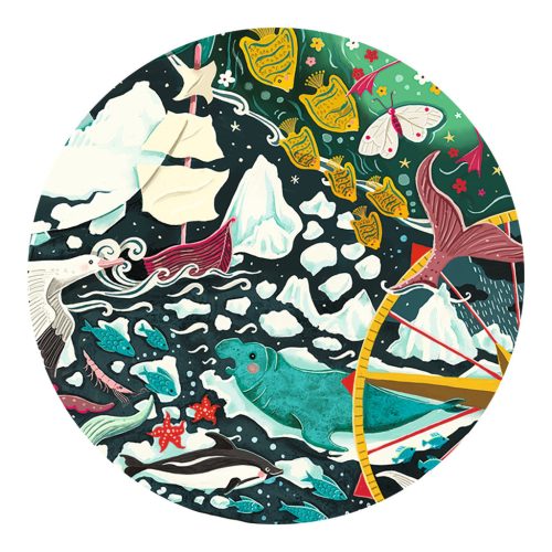 Djeco Művészeti puzzle - Pingvin, 150 db-os - Penguin