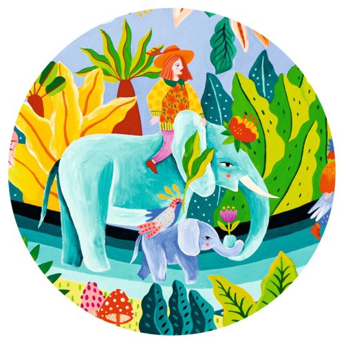 Djeco Művész puzzle - Parádé, 1000 db-os - La fiesta