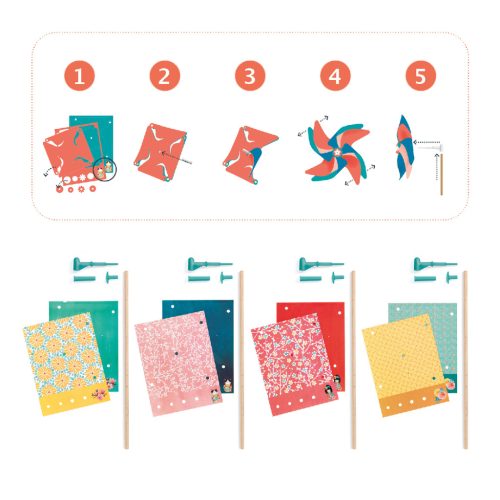 Djeco Készítsd magad! - Szélforgók - Sweet