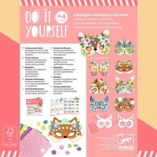 Djeco Készítsd magad! - Állati álarcok, erdei állatok - Forest animals