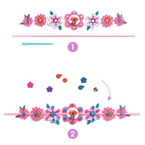 Djeco Csináld magad! - Csillogó kartkötők - Best friends