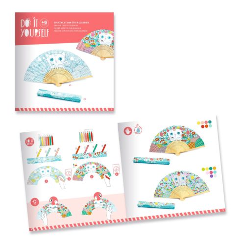 Djeco Csináld magad - Cicás legyező - Koneko