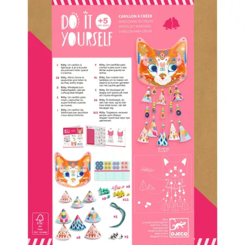 Djeco Készítsd magad! - Kitty szélcsengő - Kitty 