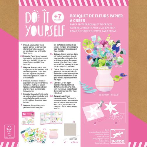 Djeco Csináld magad - Virágcsokor - Delicate