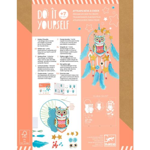 Djeco Készítsd magad! - Álomörző arany bagoly - Golden ow!