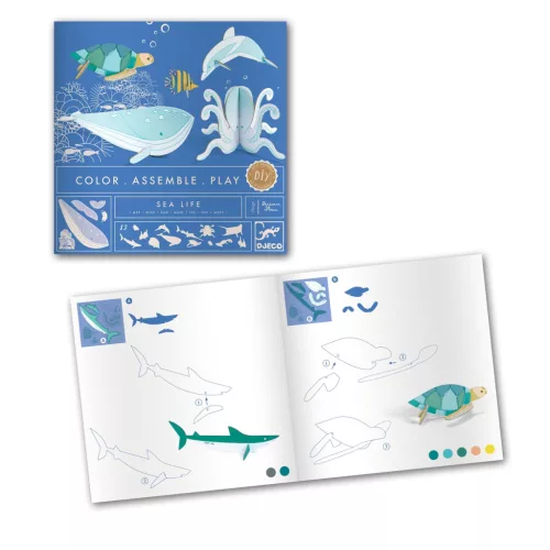 Djeco Készítsd magad! - Élet a tengerben 3D-ben - Sea life