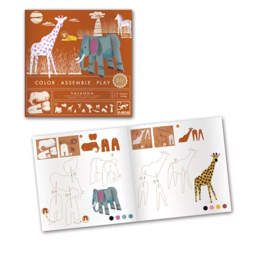Djeco Készítsd magad! - Élet a szavannán 3D-ben - Savanna