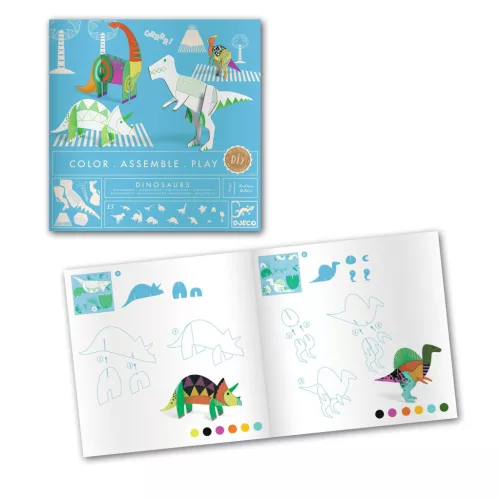 Djeco Készítsd magad! - Dínó világ 3D-ben - Dinosaurs