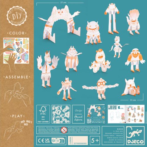 Djeco Csináld magad - Szörnykommandó 3D-ben - Team monsters