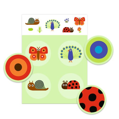 Djeco Társasjáték - Tollas és szőrös - Loto Feathers and Fur