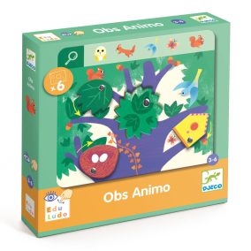   Djeco Fejlesztő játék, megfigyelés - Keress és pörgess, Állatok - Eduludo Obs Animo
