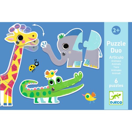 Párosító puzzle - Ormányos - Articulo Animals