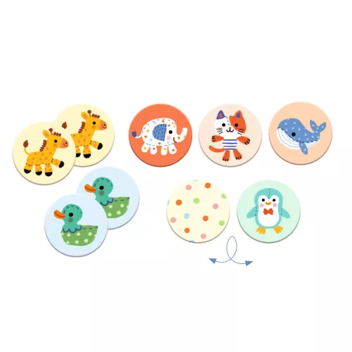 Djeco Memória játék - Kedvencek - Memo Stuffed animals