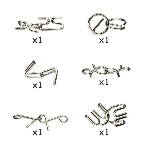 Djeco Logikai játék - Fém ördöglakatok - Crazix