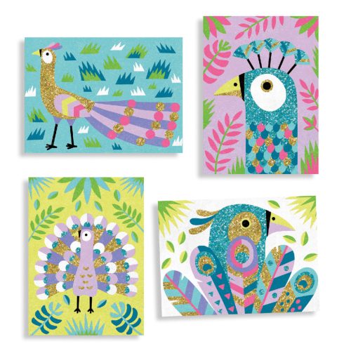 Djeco Homokkép készítés - Káprázatos madarak - Dazzling birds