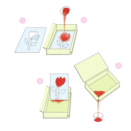 Djeco Homokkép készítés - Káprázatos madarak - Dazzling birds