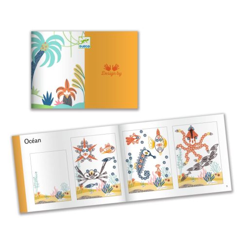 Djeco Kreatív nyomdakészlet - Állat firkák - Surprising animals