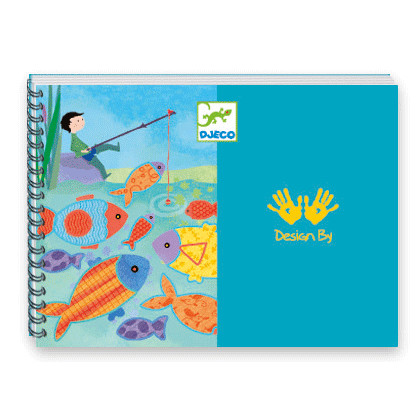 Djeco Mintázatok színesceruzával - Egy nap vidéken - A day in the countryside