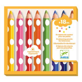   Djeco Színesceruza készlet piciknek - 8 szín - 8 colouring pencils for little ones