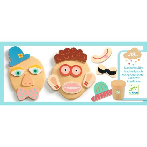 Djeco Gyurmaformázó készlet - Arcok - Myplastipeople