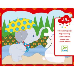   Djeco Vízzel színező készlet - Bújócska a szabadban - Hidden outside