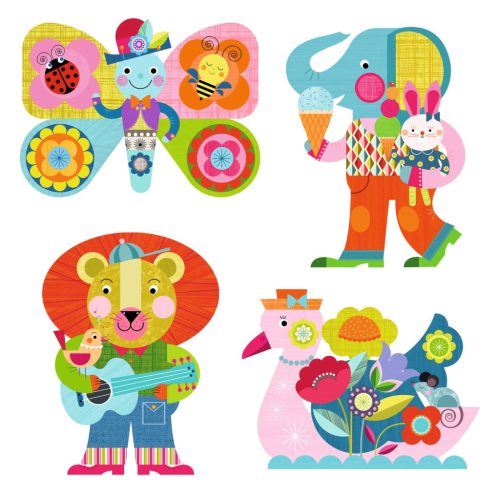 Djeco Vízzel színező készlet - Képben képes - Animalo-Len