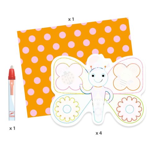 Djeco Vízzel színező készlet - Képben képes - Animalo-Len