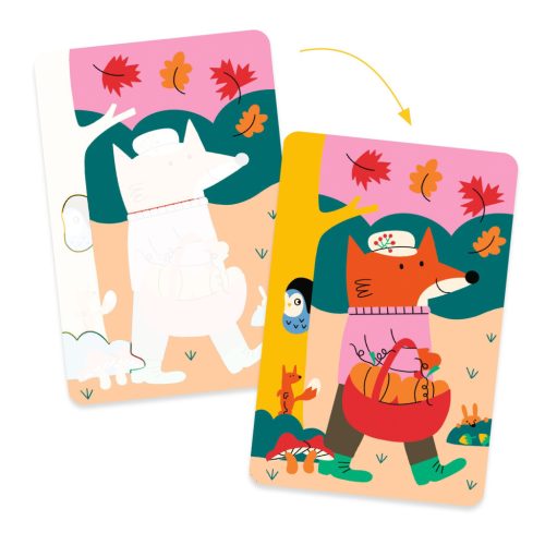 Djeco Vízzel színező készlet - 4 évszak - 4 seasons