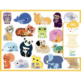   Djeco Matricák - Összetartozás - Coloured stickers mums and babies