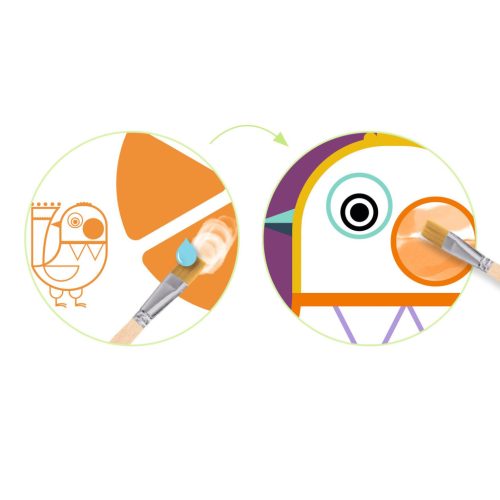 Djeco Palettafestés - Pufók pofik - Palette painting - Chubby cheeks