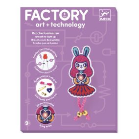   Djeco E-textil műhely - Nyuszilány kitűző - Brooch - Bunny girl