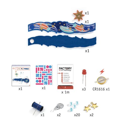 Djeco E-textil műhely - Csillagfény karkötő - Nova