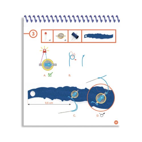 Djeco E-textil műhely - Csillagfény karkötő - Nova