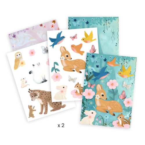 Djeco Kreatív műhely - 6 technika 1 dobozban - Bájos bolyhos - Fluffy box