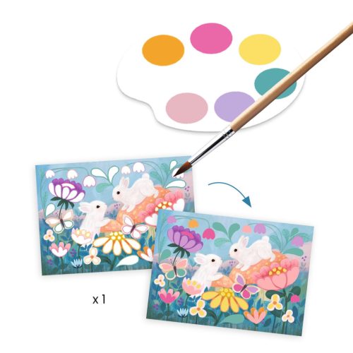 Djeco Kreatív műhely - 6 technika 1 dobozban - Bájos bolyhos - Fluffy box