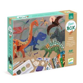   Djeco Kreatív műhely - 6 technika 1 dobozban - Dinoszauruszok világa - Dino Box