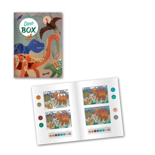 Djeco Kreatív műhely - 6 technika 1 dobozban - Dinoszauruszok világa - Dino Box