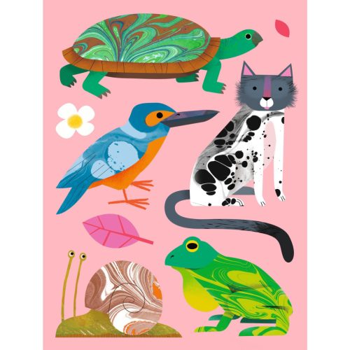 Djeco Művészeti műhely - Festés, márványozás - Colourful