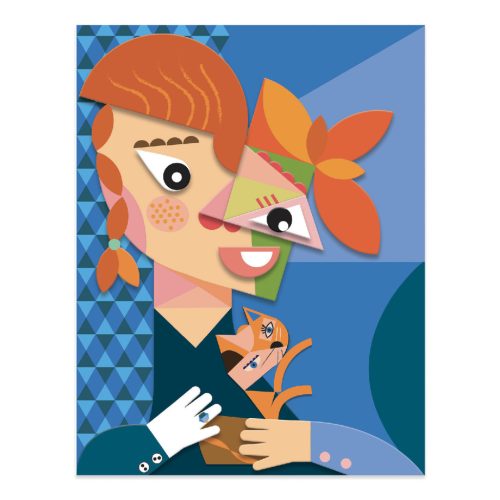Djeco Művészeti műhely - Kockafejek - Inspired by Pablo Picasso - Square Heads