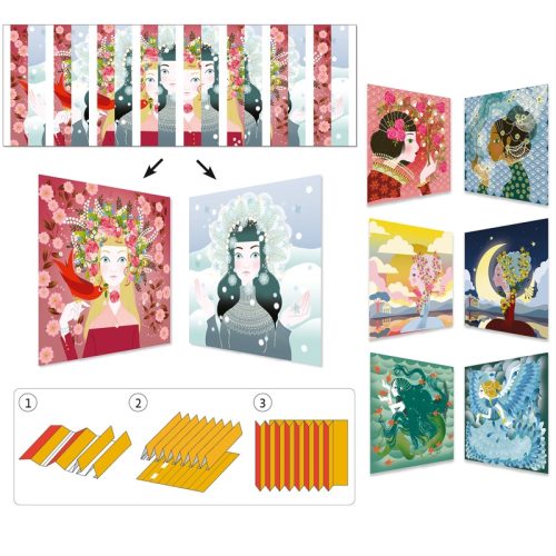 Djeco Képpárok hajtogatássa - Szépséges ellentétek - Lovely queens