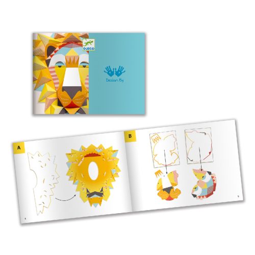 Djeco Falikép készítés 3D-ben - Állatok királya - The King poster 3D