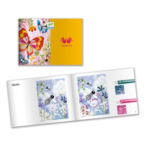 Djeco Csillámkép készítés - Pillangók - Butterflies